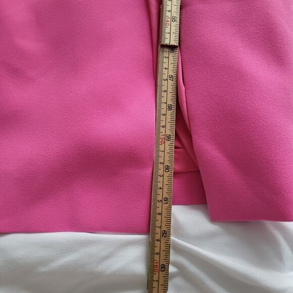 $1400 Monot Off Shoulder Fuchsia Pink Long Sleeve Maxi Dress Sz M - Picture 14 of 16